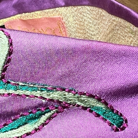 NWTIB Powder Modern Floral Purple Headband-beaded Embroidered *Hard to find! main image 4